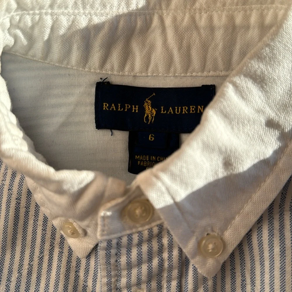 ๐Ralph Lauren- Long Sleeve Shirt(Size 6)๐ - Picture 3 of 3